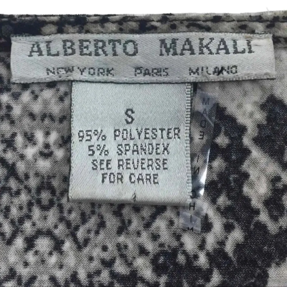 Alberto Makali Designer Animal Print Cocktail Dress - Picture 4 of 4
